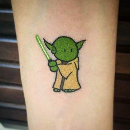 Baby Yoda Star Wars Tattoo