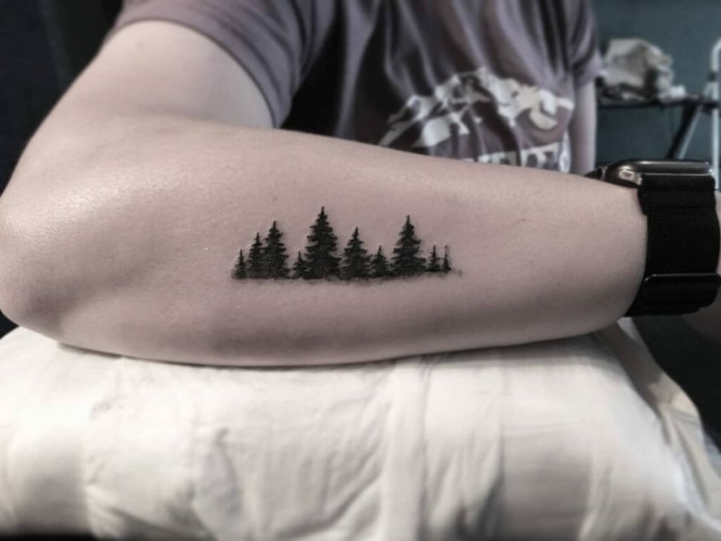 Wolf in a forest tattoo  Tattoogridnet