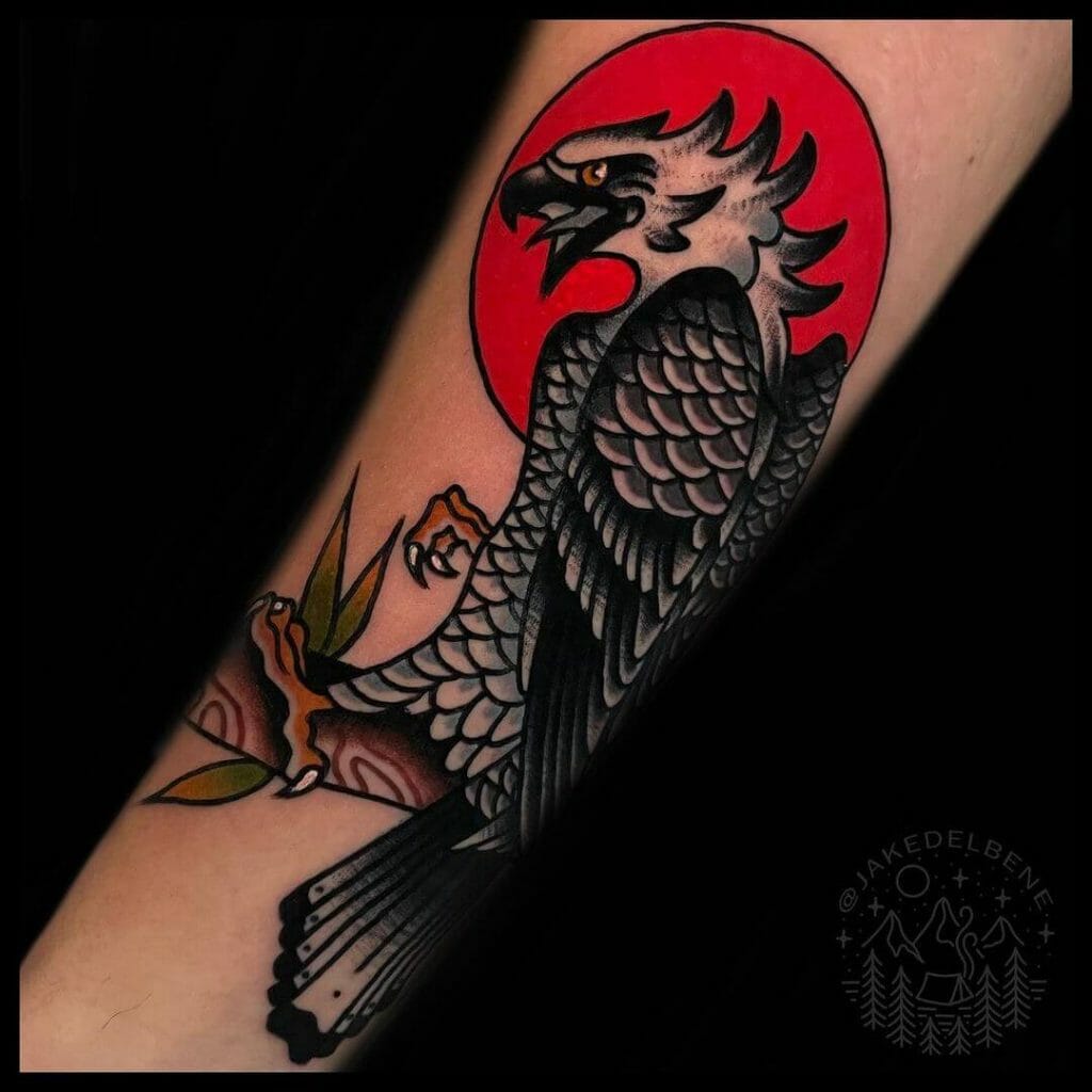 Black Ink Headed Eagle