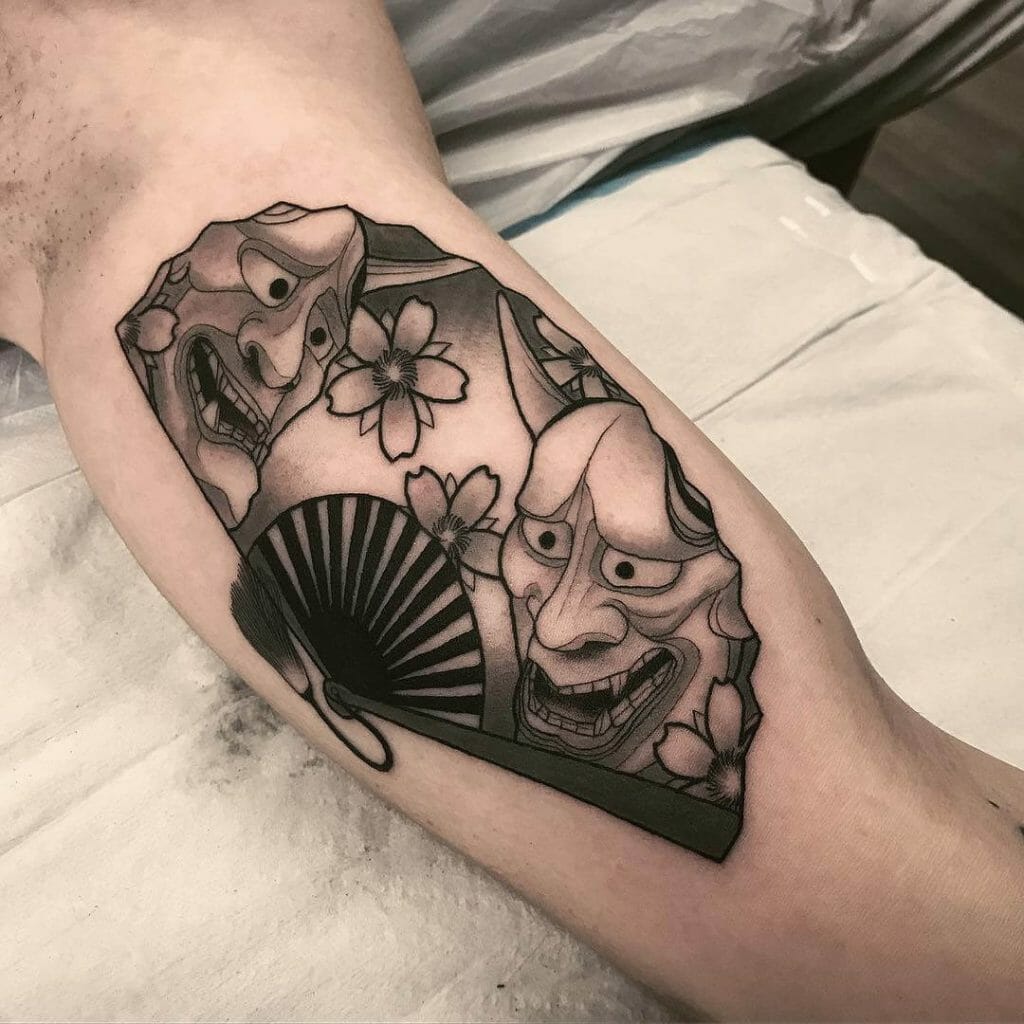 Japanese fan tattoos for Sam and  Japan Tattoo Studio  Facebook