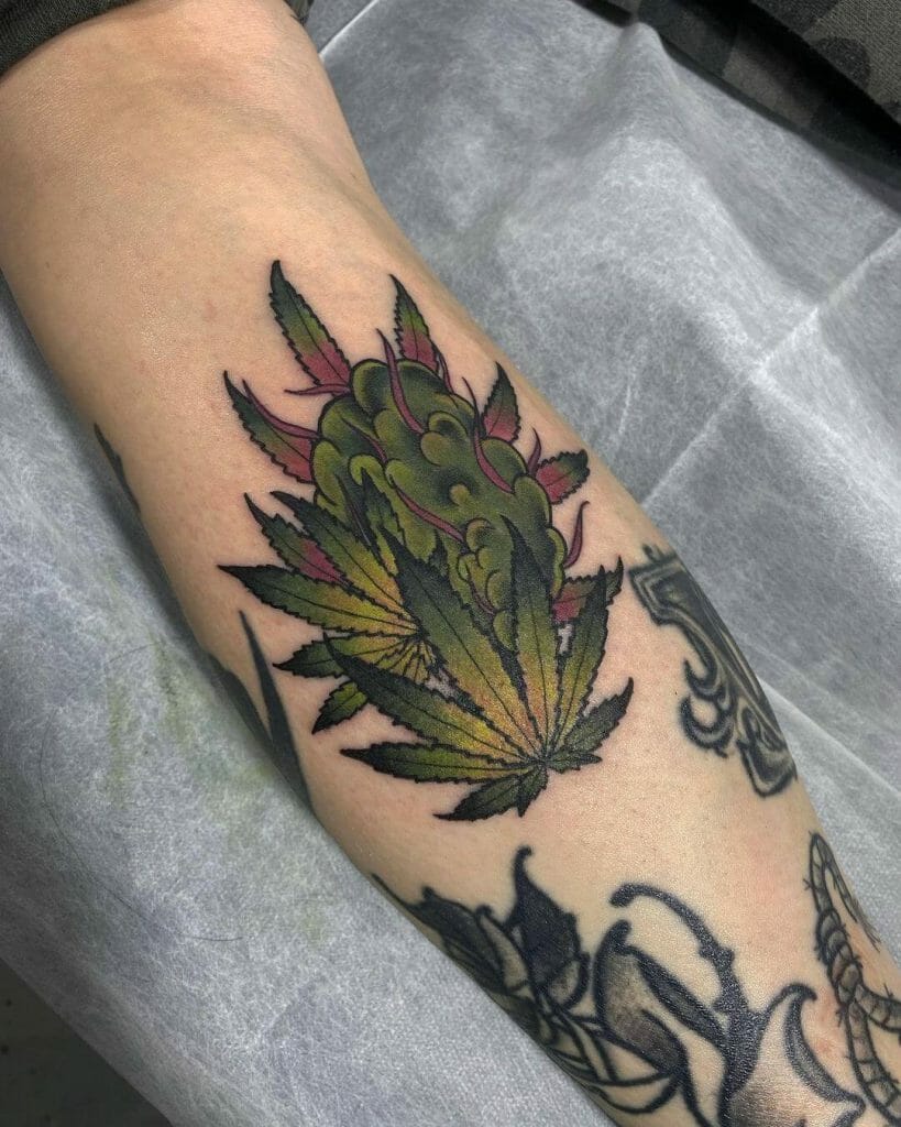 Buds And Marijuana Tattoo Designs