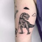 Cartoon Dinosaur Tattoo
