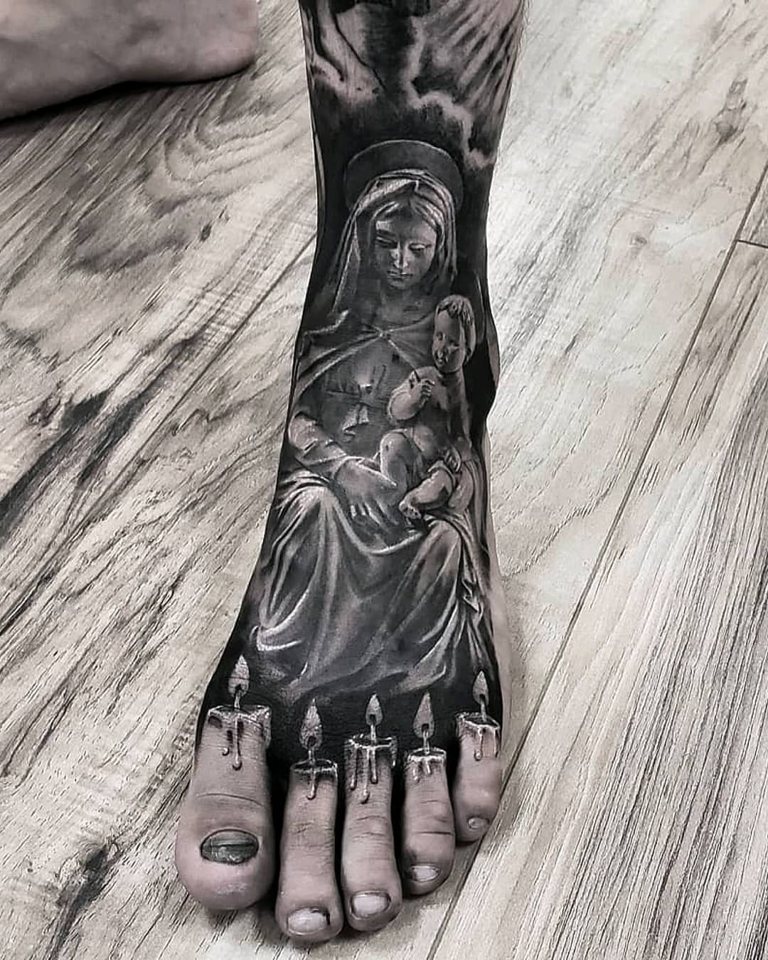 religious tattoo sleeve by Unibody on DeviantArt