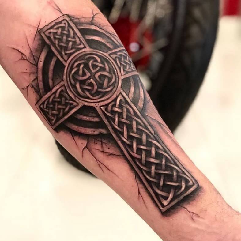 Celtic Cross Irish Tattoos