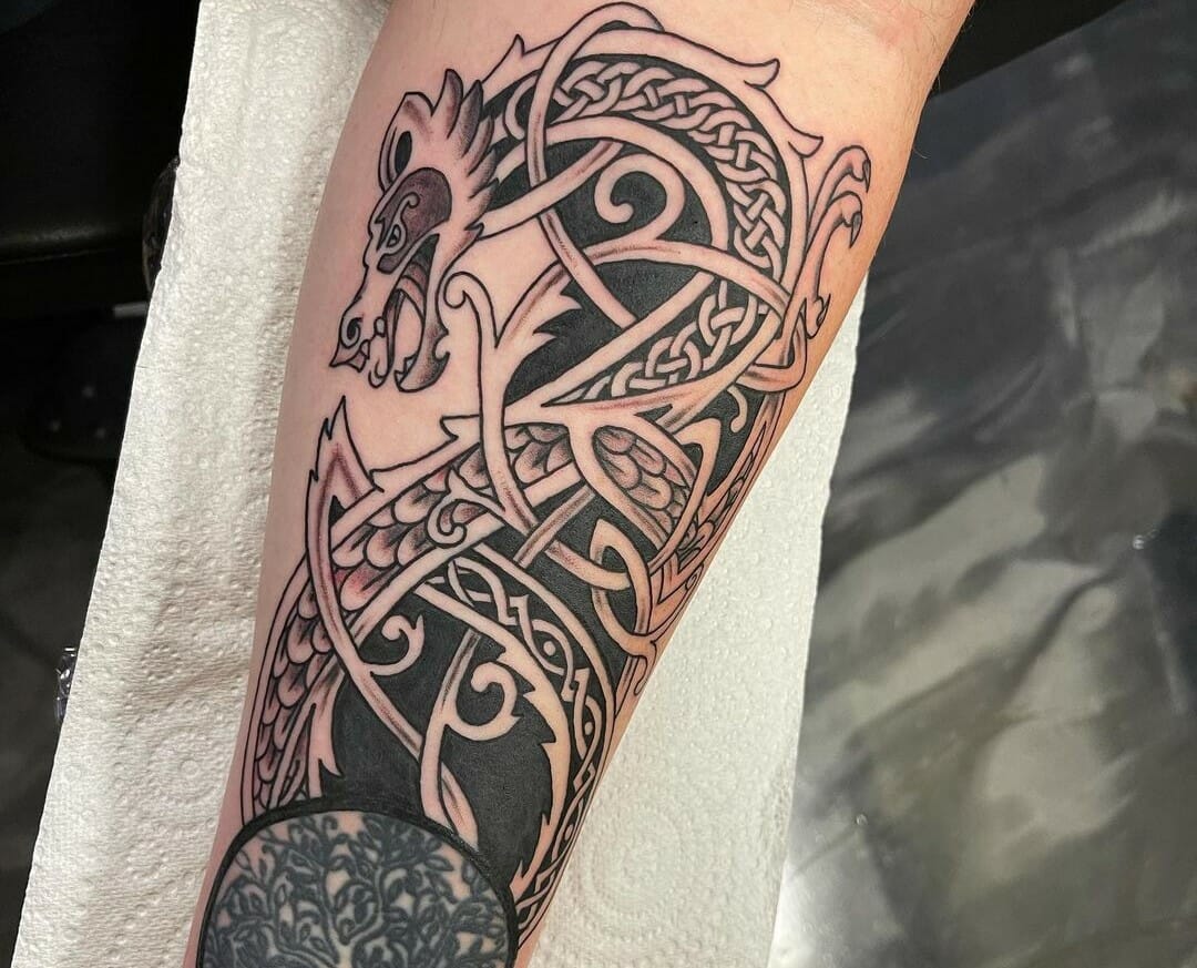 Celtic Upper Arm Sleeve Tattoos  Tagged knot  LuckyFish Art