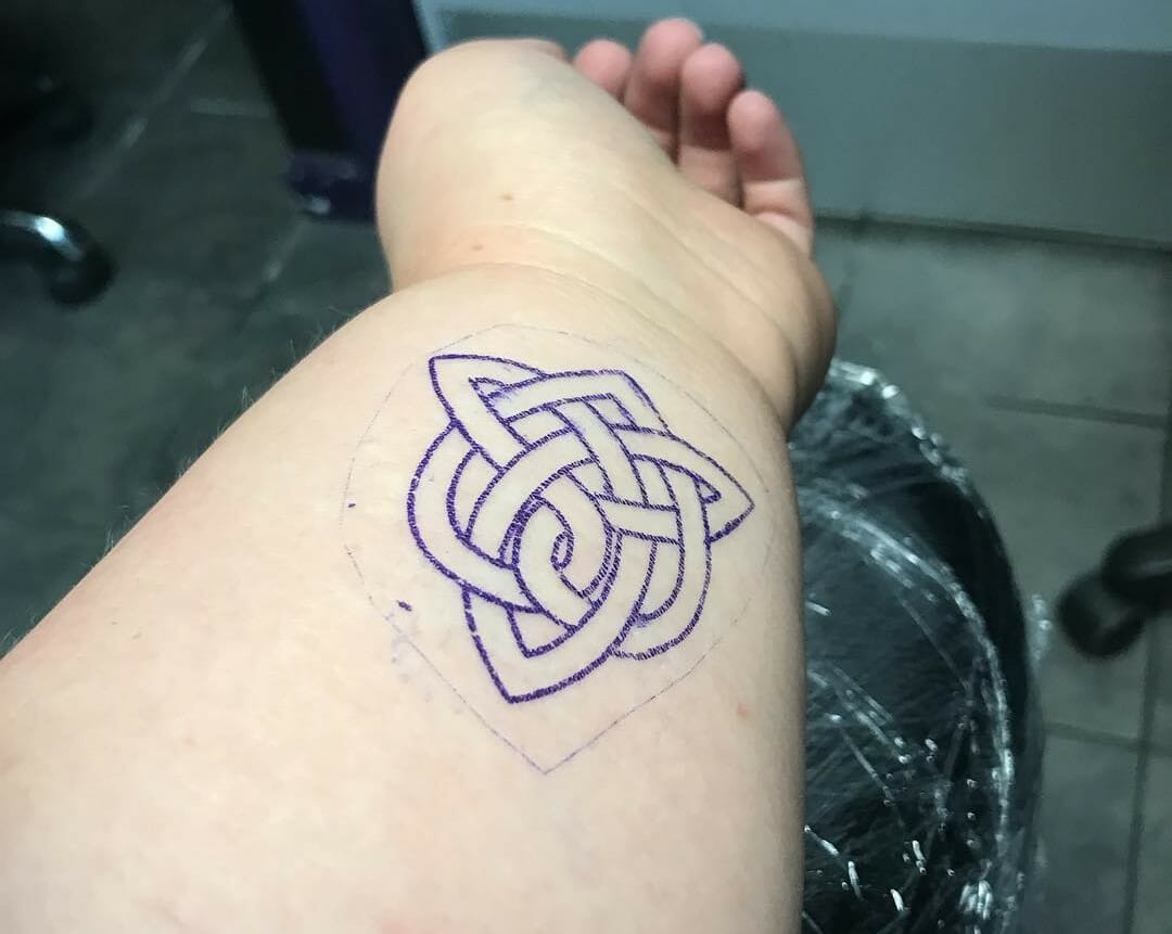My celtic knot sister trinity tattoo done at Evolved Body Art by Jake A  month old and doing great Healed u  Celtic tattoo for women Knot tattoo  Celtic tattoos