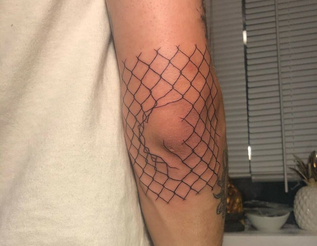 Chain link fence done  Bone Shaker Tattoos and Body Art  Facebook