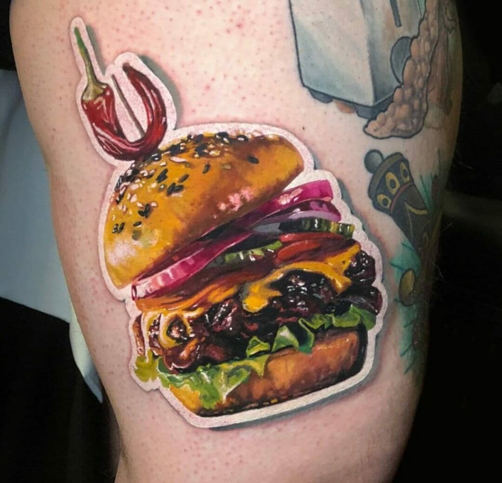 Cheeseburger Tattoo