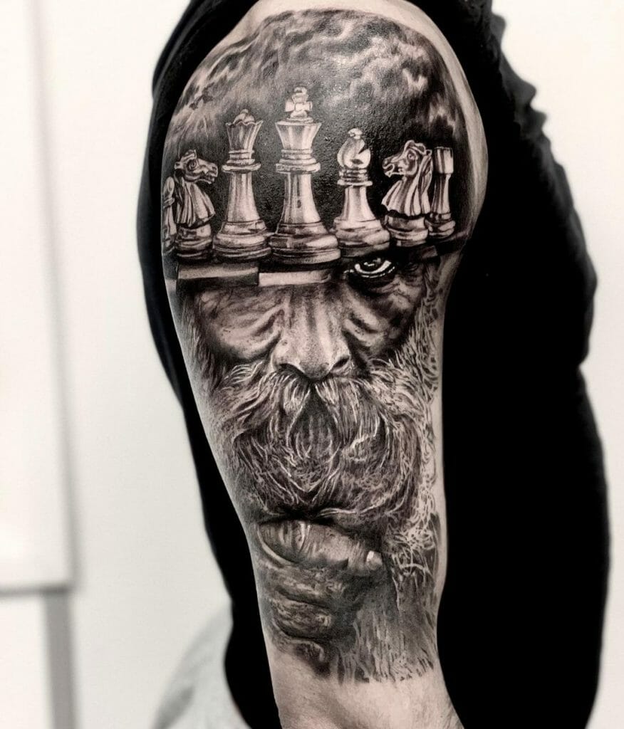 Chess Board Tattoo