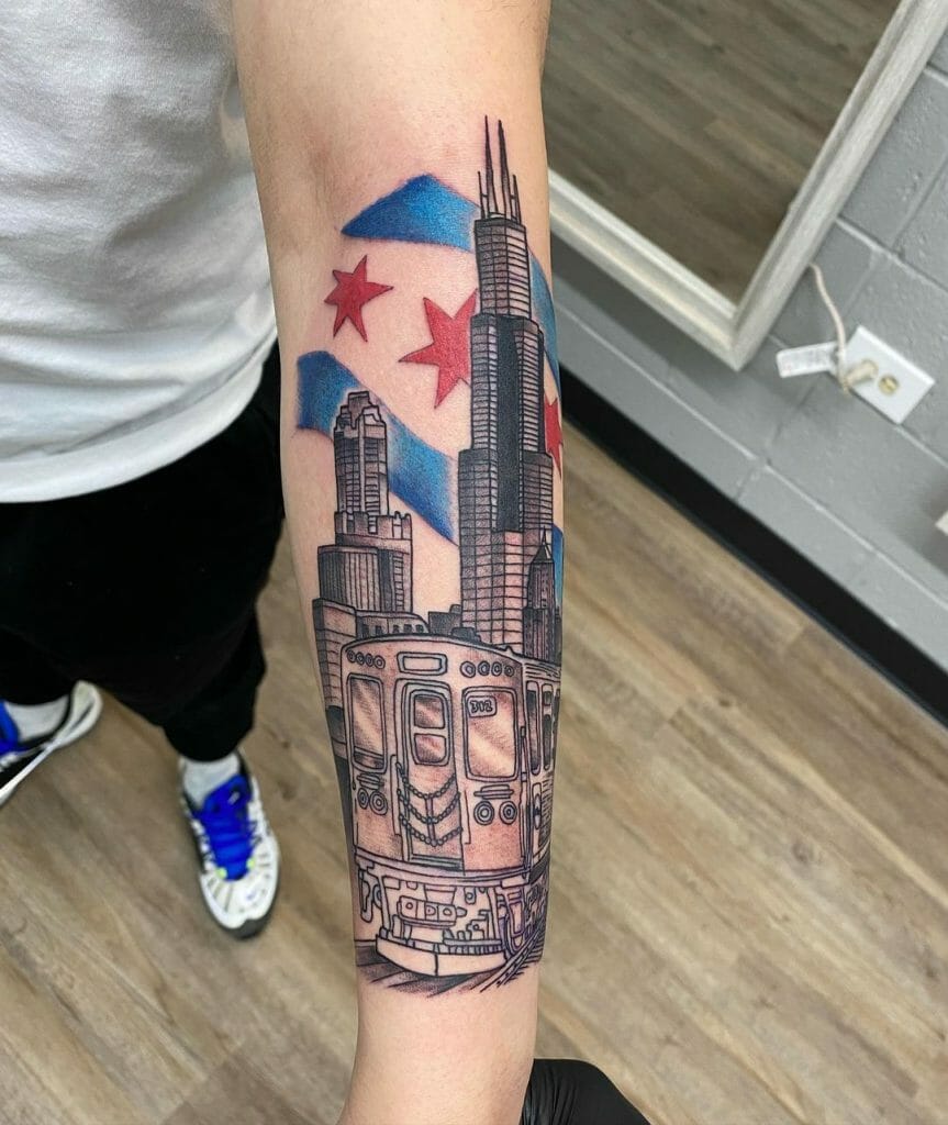 Chicago Buildings Tattoo