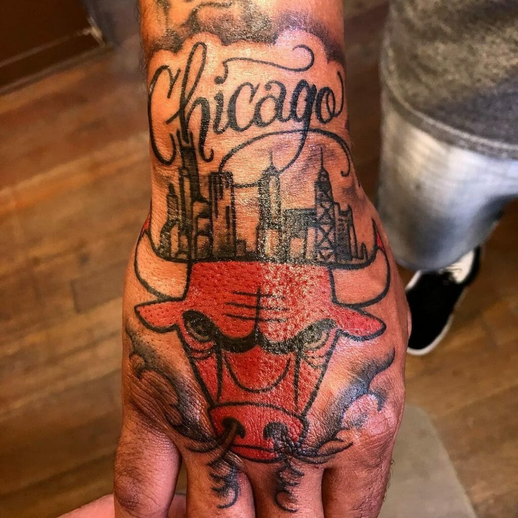 Chicago Stars Sports Tattoo