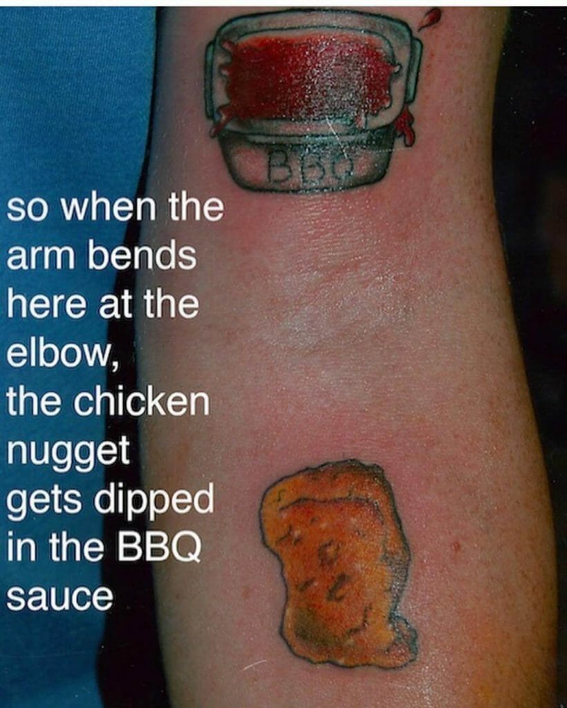 Chicken Nugget Dip Tattoo