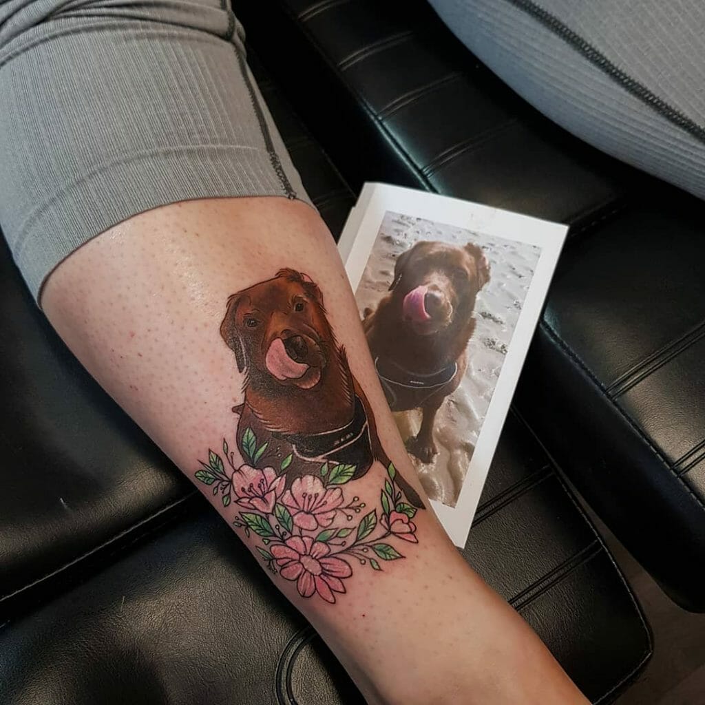 Chocolate Labrador Tattoo
