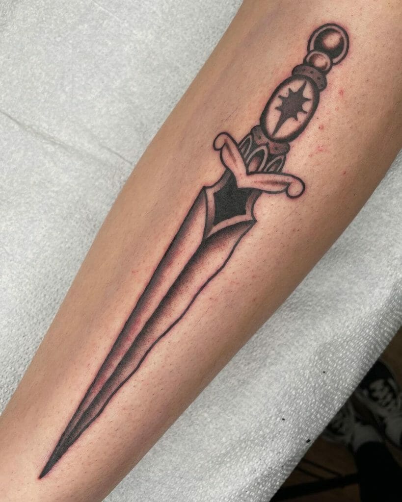 Classic Dagger Tattoo Designs