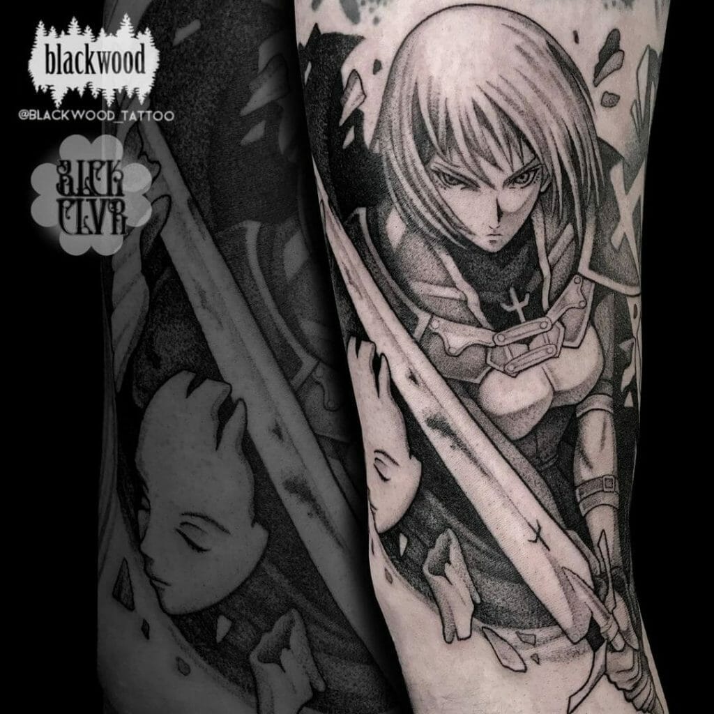 Claymore Anime Tattoo Design