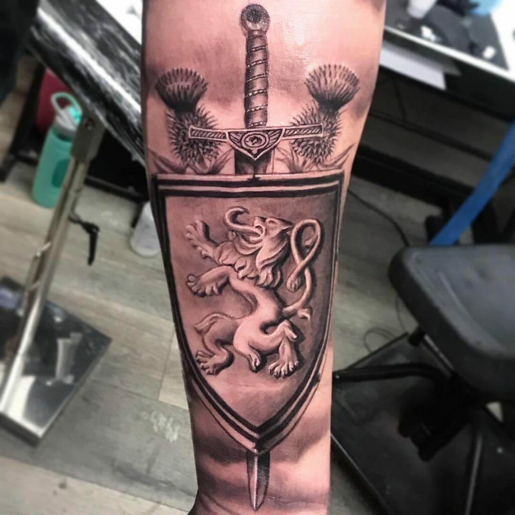 Claymore Tattoo Of Scottish Sword Tattoo Designs