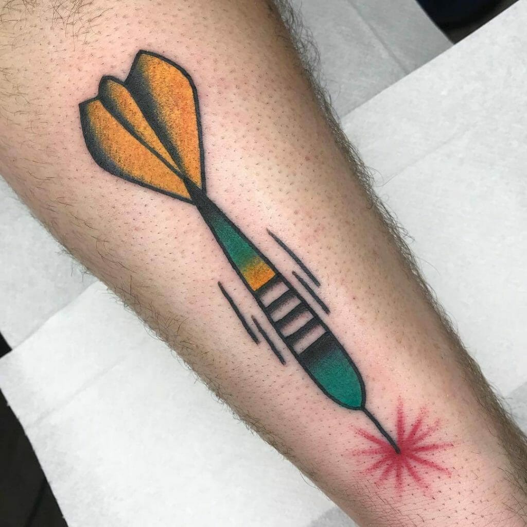 Colourful Dart Tattoo