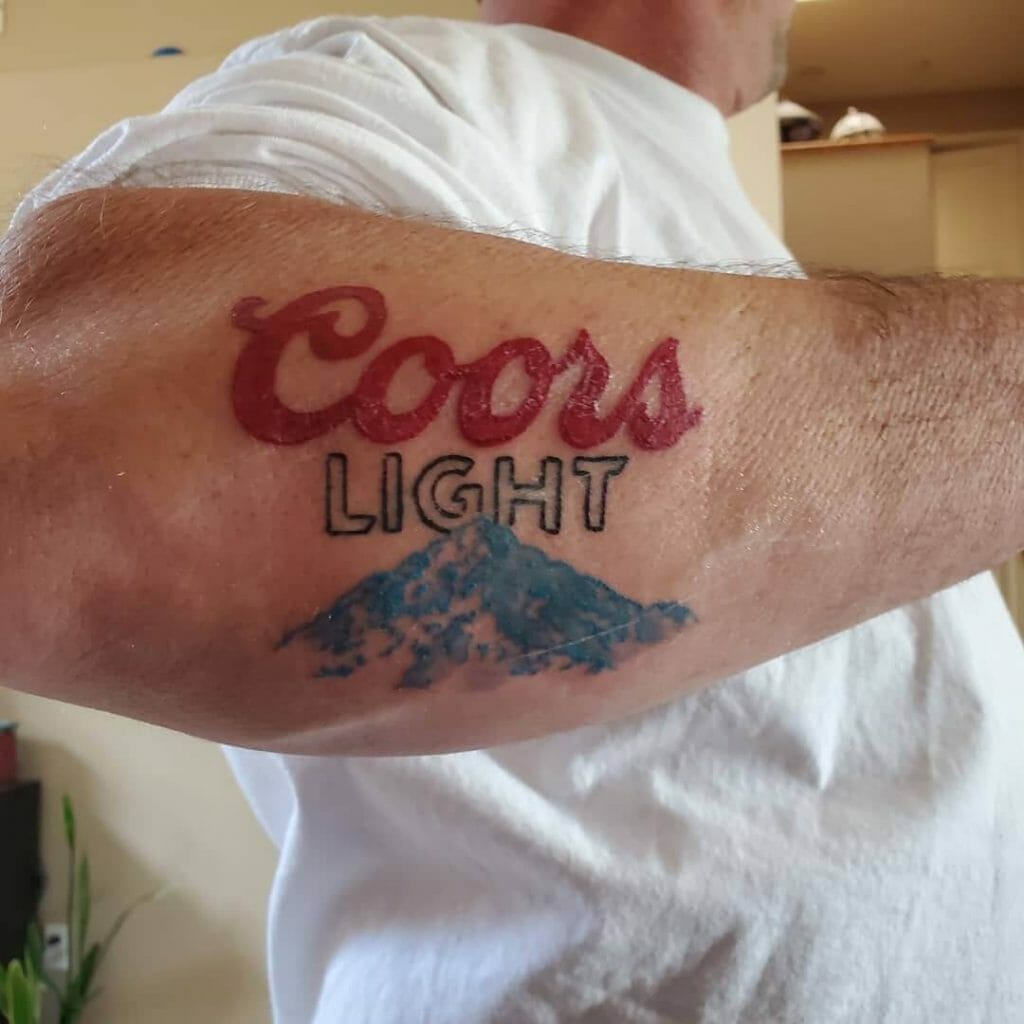 Coors Light Mountain tattoos