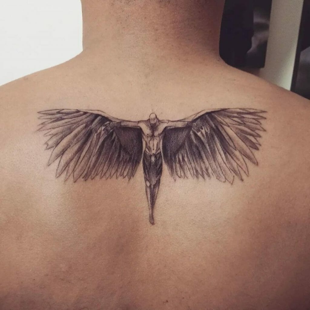 Coverup Wings Tattoo Design