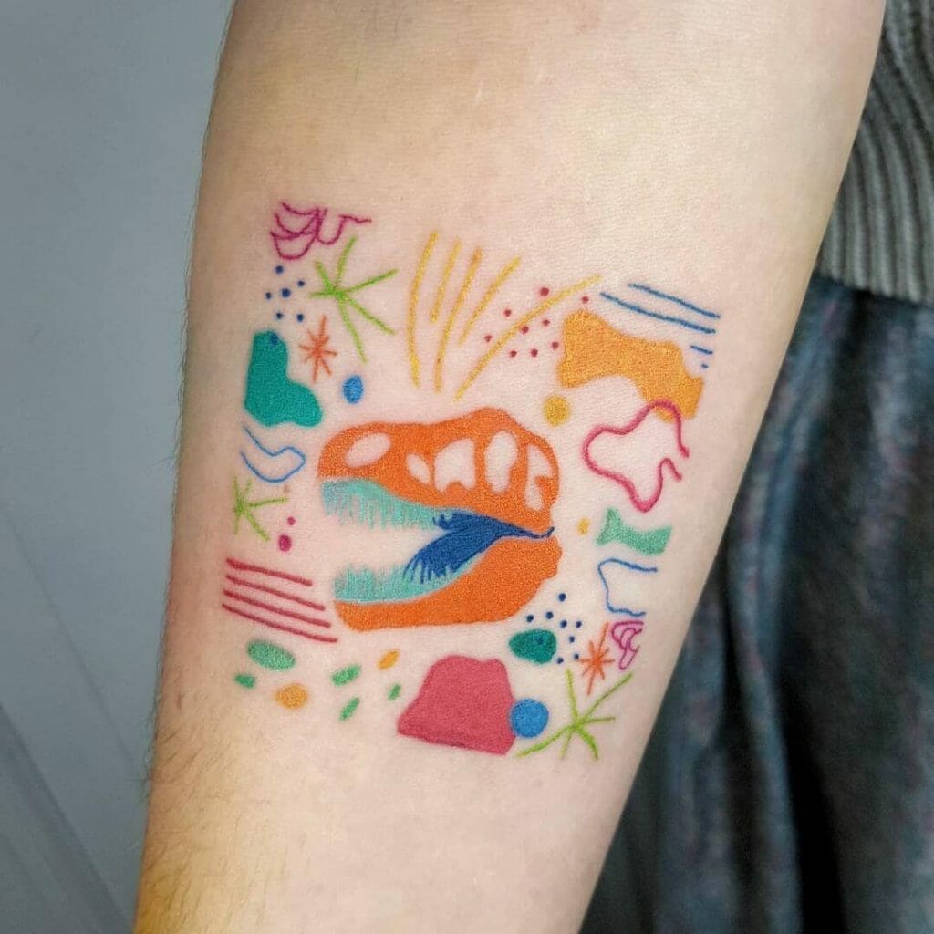 Creative Dinosaur Tattoo Designs