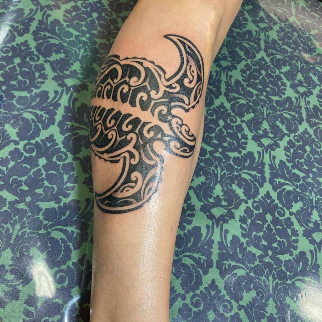 Custom Polynesian Honu Turtle Tattoo