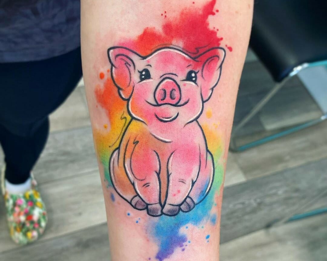 Flying Pig Temporary Tattoo set of 3 - Etsy