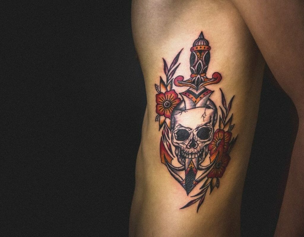Dagger Skull Tattoos