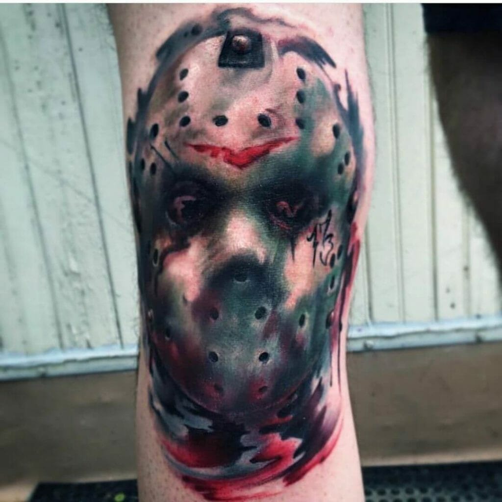 Dark And Edgy Jason Mask Tattoo Ideas