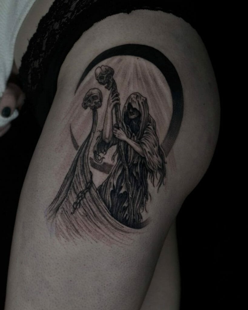 Dark Art Tattoo Of Charon