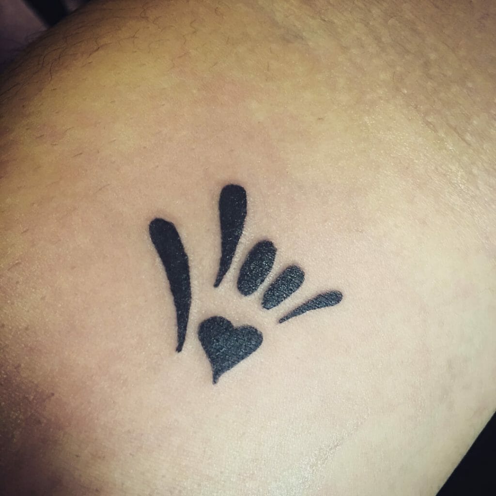 Deaf Symbol Tattoo