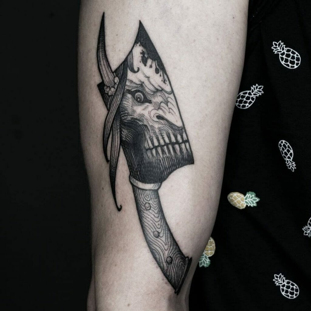Demon Butcher Knife Tattoos 