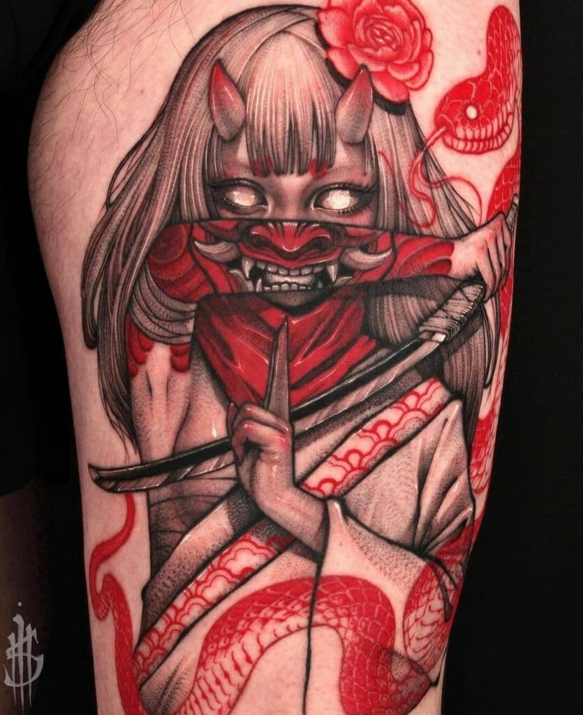 Demon Geisha Tattoo