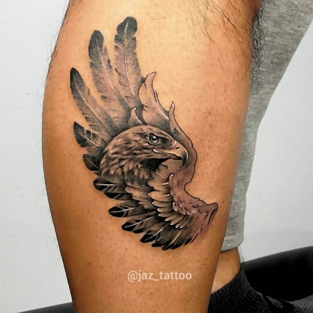 Eagle X Hermes Wing Tattoos