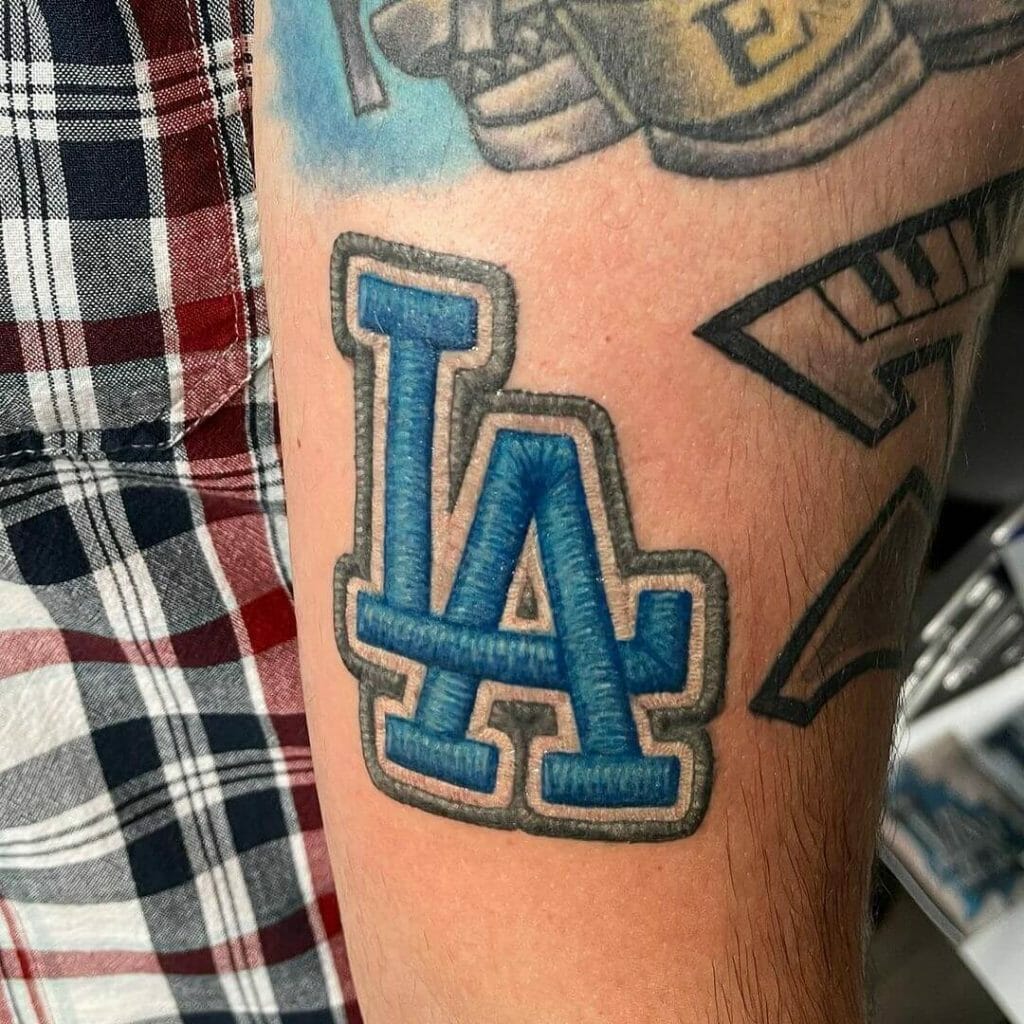 Embroidery Baseball Tattoo With Logos