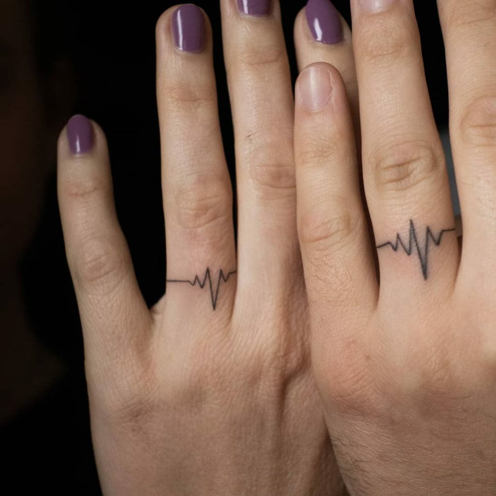 Fated Wedding Ring Tattoos For True Soulmates