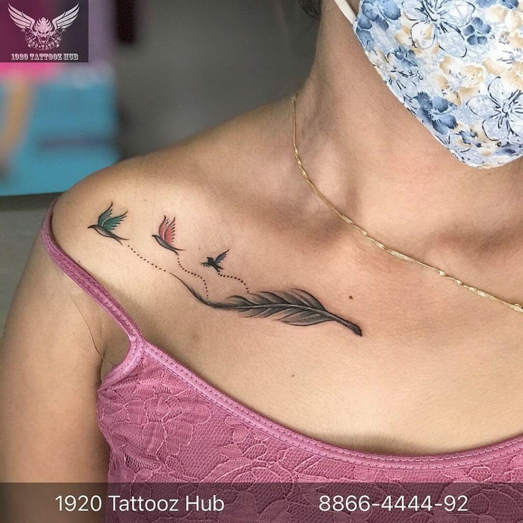 Feathered Friends Flying Birds Tattoos