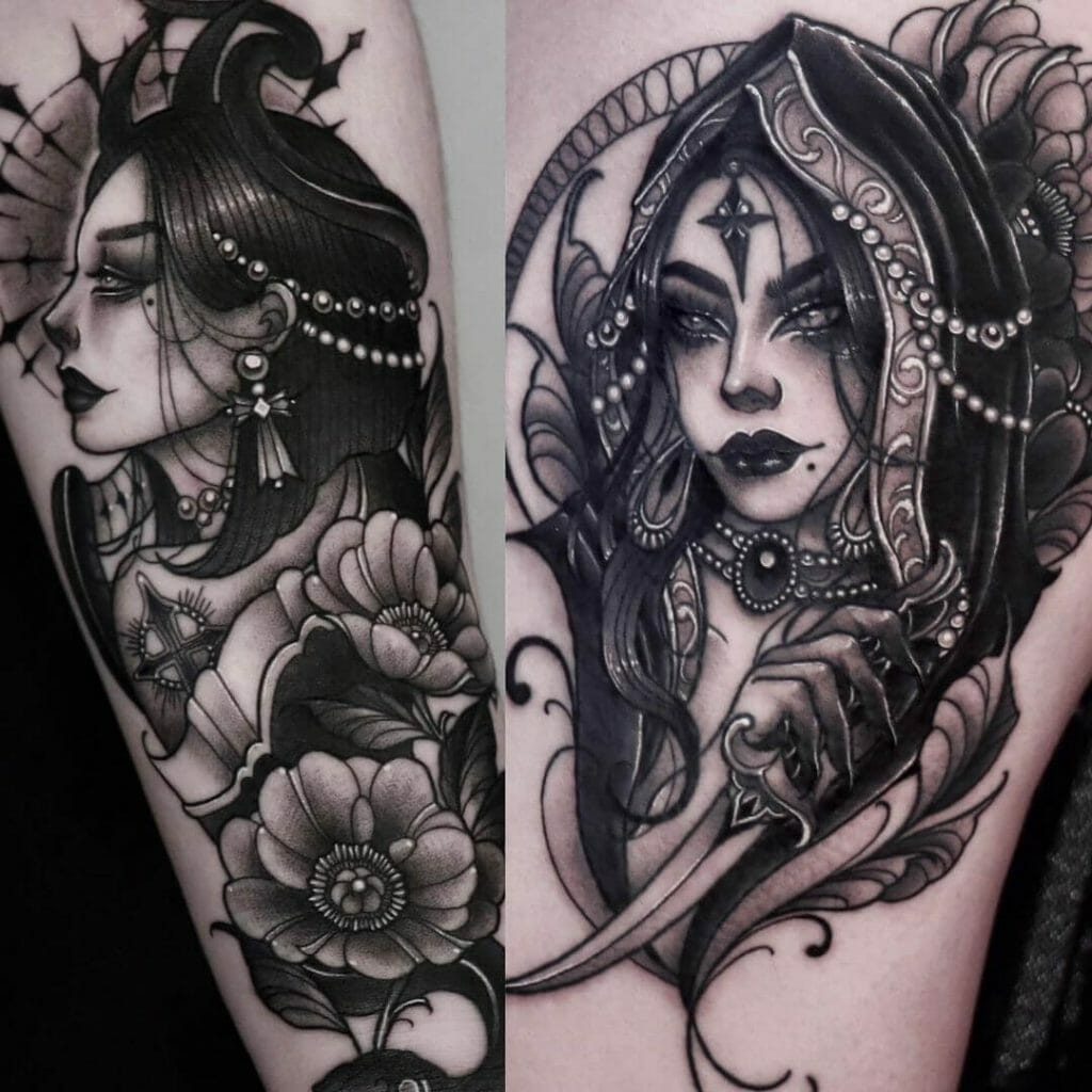 Female Demon Queen Tattoos