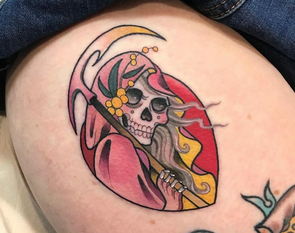 Female Grim Reaper Tattoo