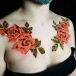 Floral Chest Tattoos