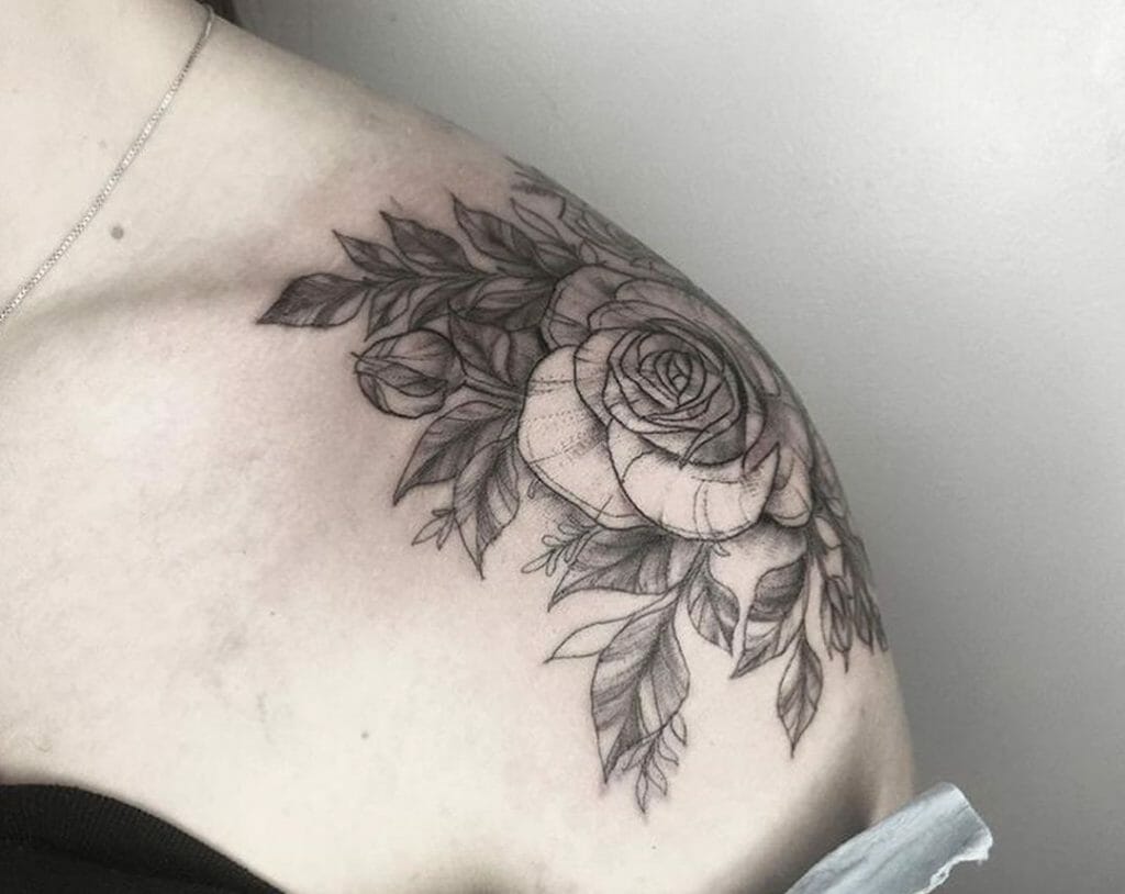 101 Best Floral Shoulder Cap Tattoo Ideas That Will Blow Your Mind ...