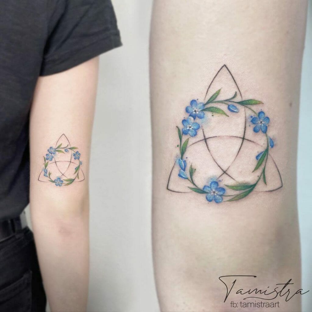 Floral Sister Knot Tattoo