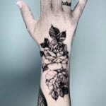 Flower On Hand Tattoo s