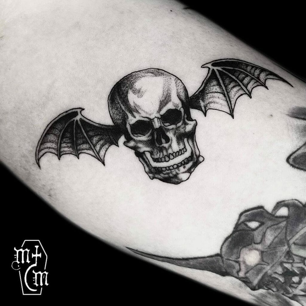 Flying Skull Tattoo