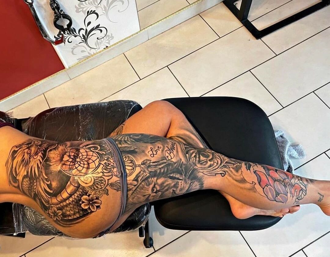 101 Best Full Leg Tattoo Female Ideas That Will Blow Your Mind! - Outsons