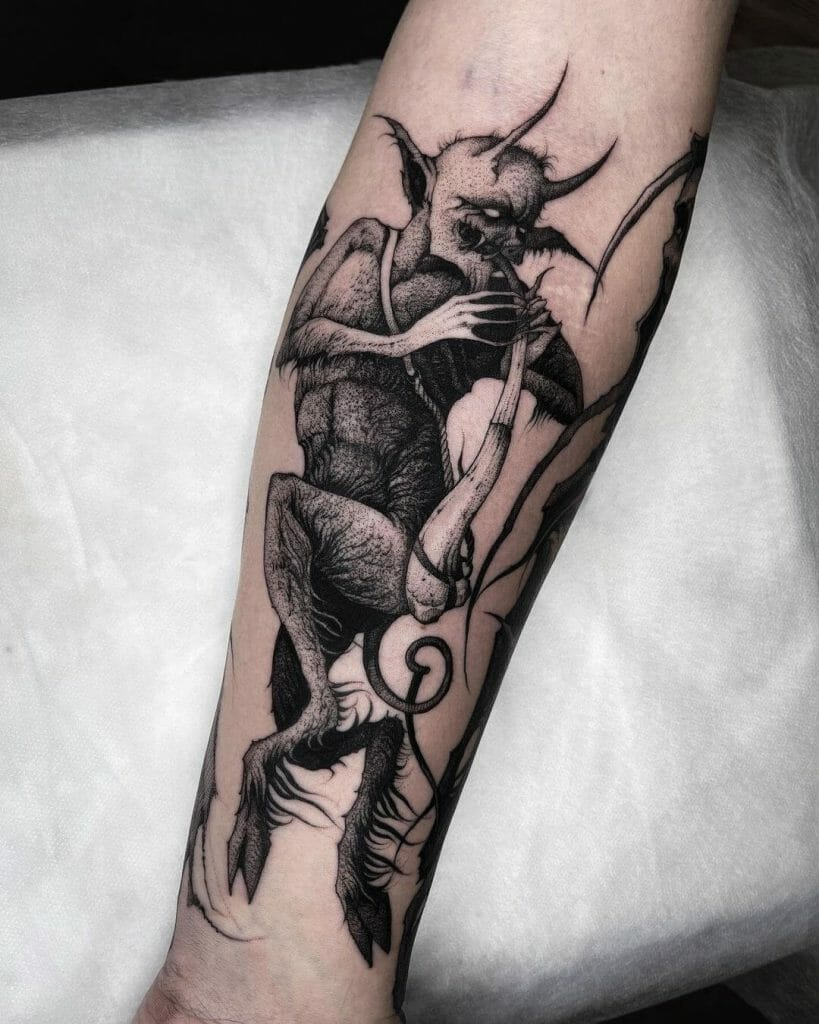 Full Sleeve Devil Tattoo
