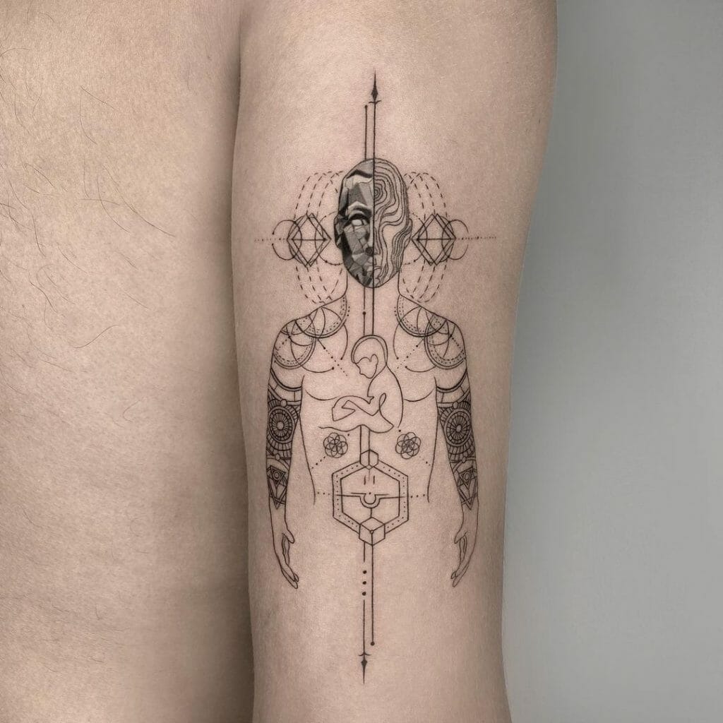 Geometric Human Tattoo