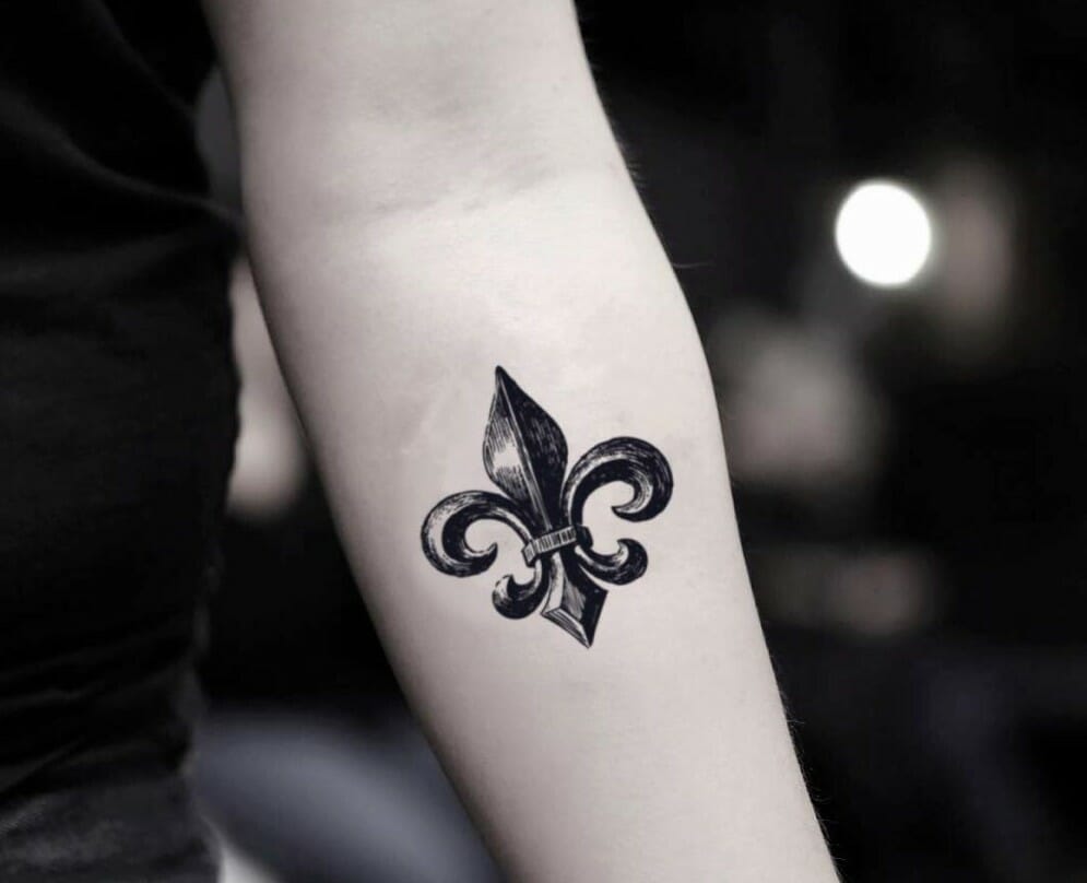 Out of Town Tattoo  New Orleans Saints logo Jonas tattooed yesterday  tattoo tattoos outoftowntattoo remsentattoo nfltattoos saintstattoo  footballtattoos  Facebook