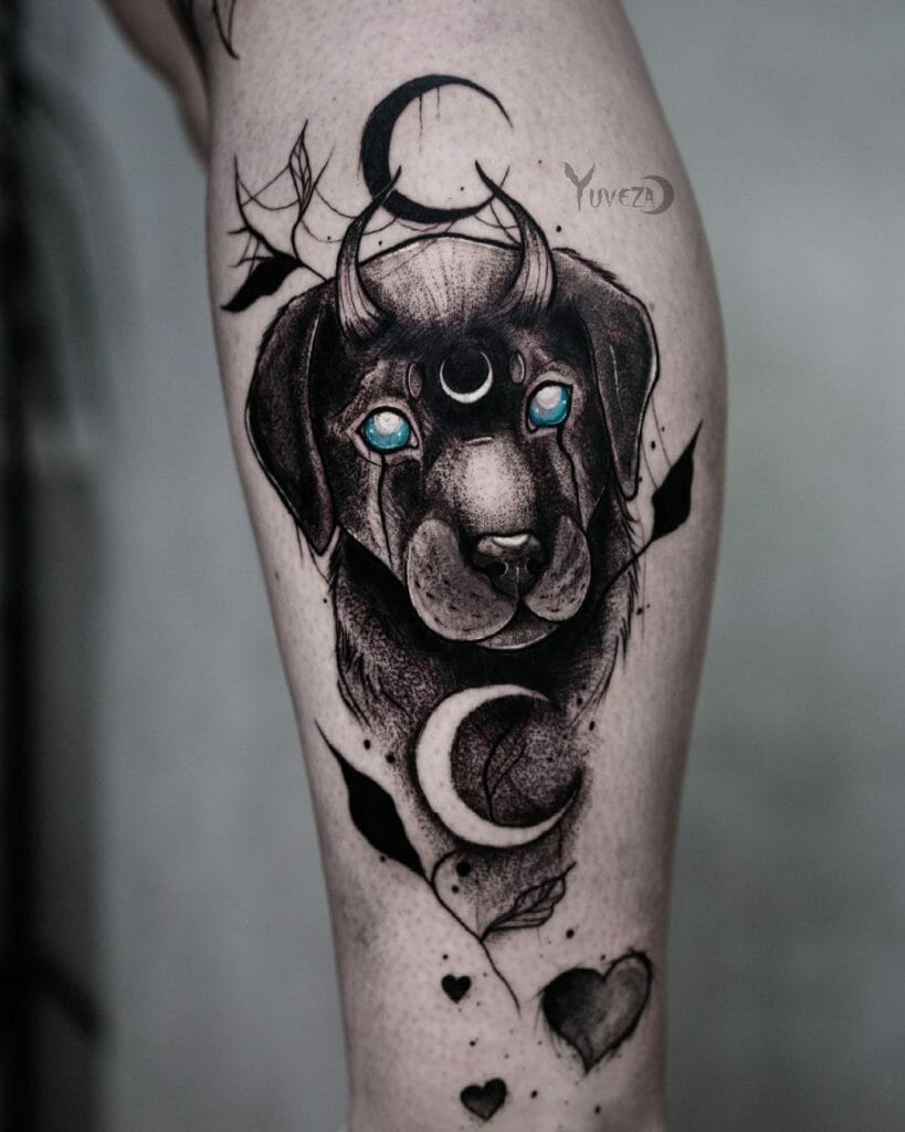 God-Mode Labrador Tattoo