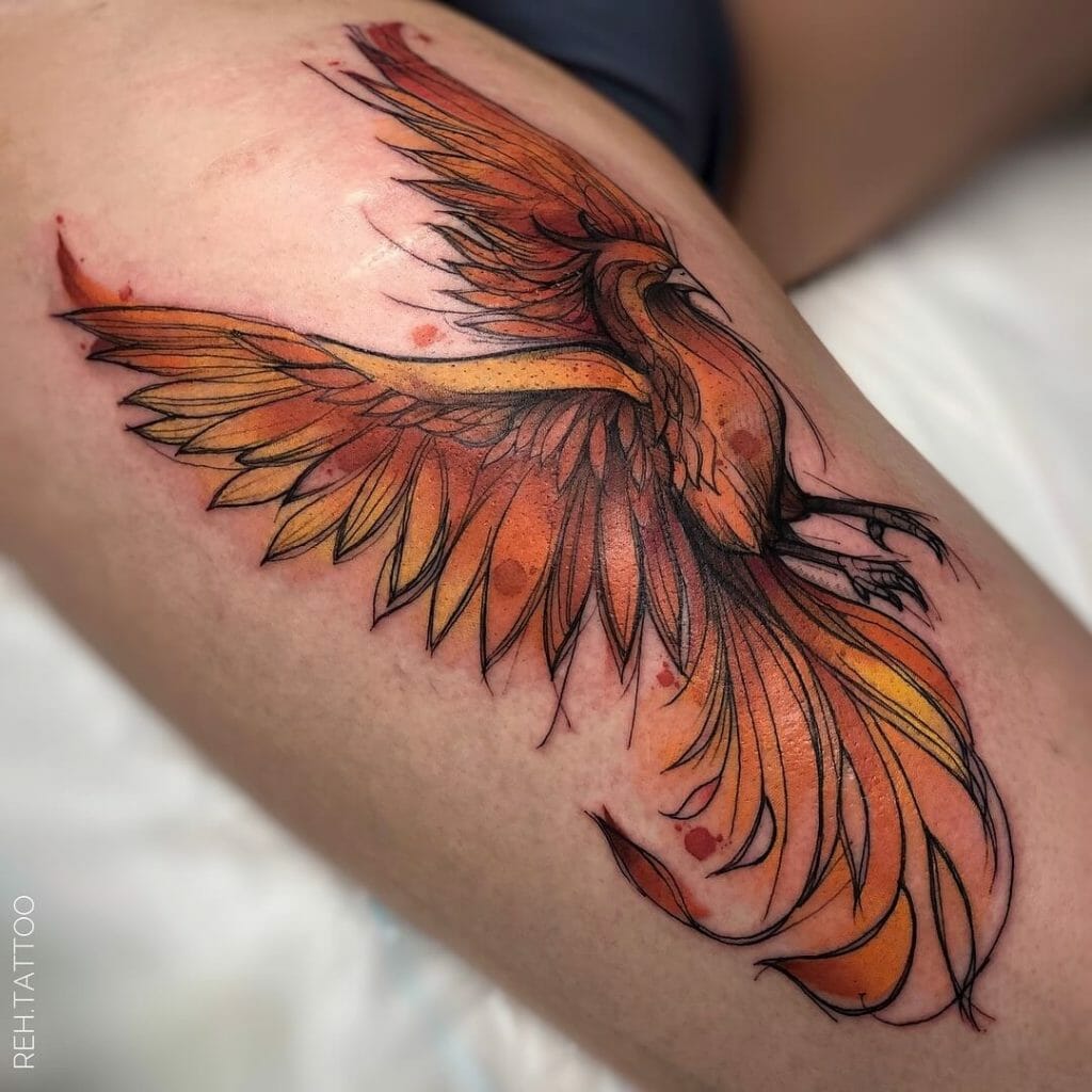 Harry Potter Phoenix Tattoo