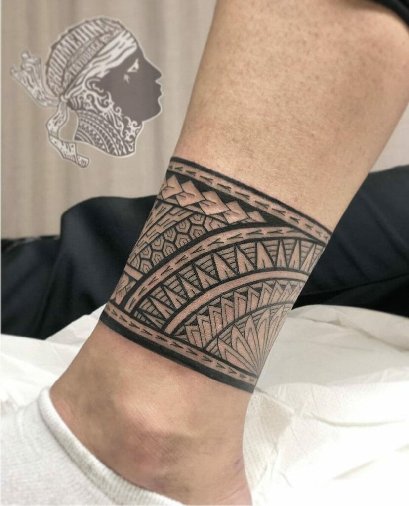Hawaiian Leg Band Tattoo